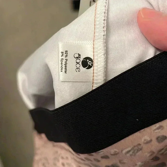 GRACE MEDIUM PINK AND DARK GRAY LEGGINGS - Picture 4 of 9